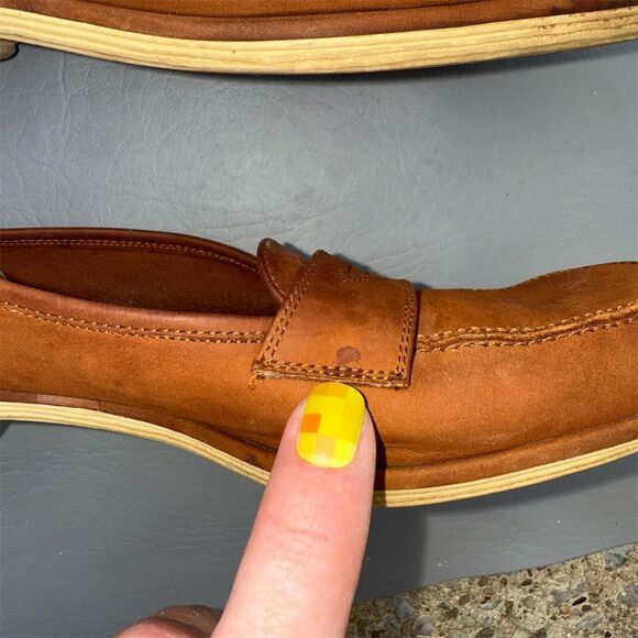 Salvatore Ferragamo women's Brown Suede Penny Loafers Size 8 AAA Narrow Shoes - Picture 11 of 13